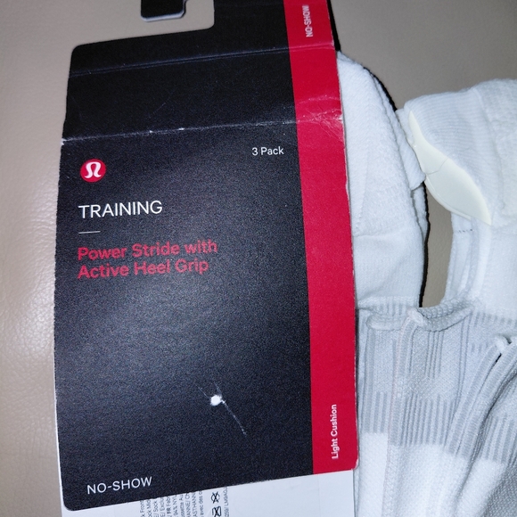 lululemon athletica Other - lululemon athletica Power Stride White Socks 3 Pack XL Womans 12.5-14 NWT